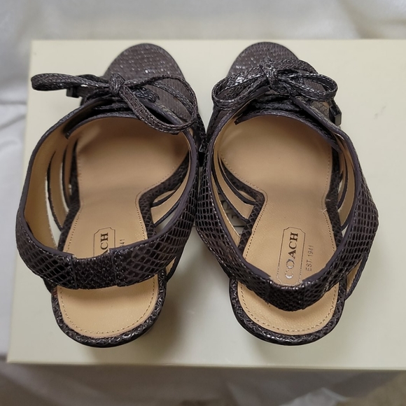 Coach Moreen Metallic Heels - Picture 7 of 13